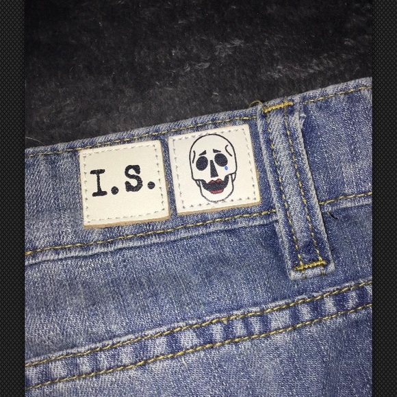 I.ndigo S.aints ripped low rise jeans size 9 - Picture 7 of 8